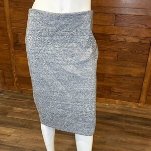 H&M Gray Heather Knit Pencil Skirt - Women